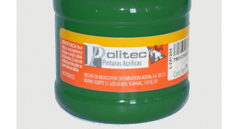 Pintura Acrílica Politec 250 ml – Rodin - San Felipe Escolar