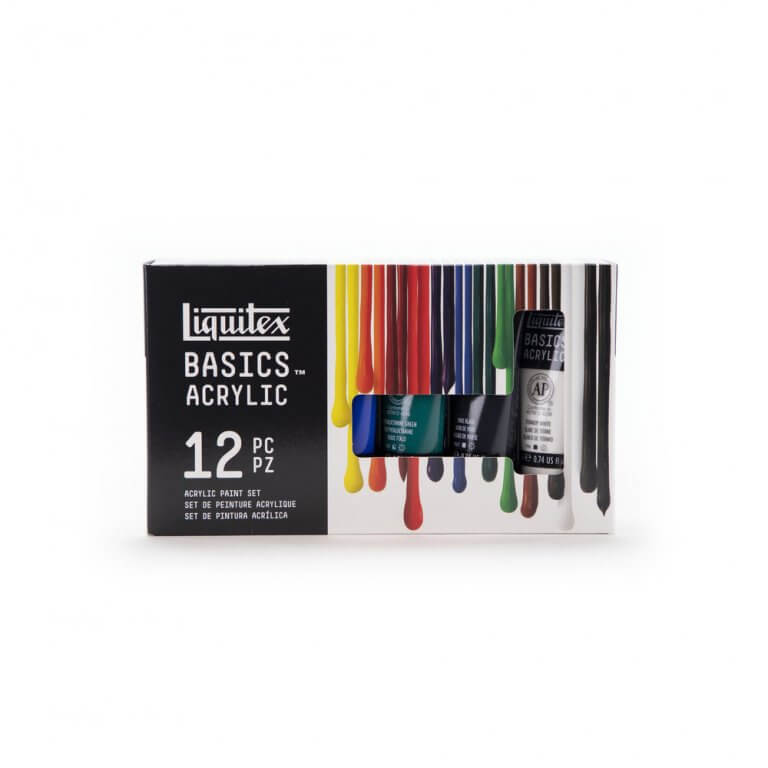 Liquitex Basics Acrylic Paint Set 12 pz Art VallARTa